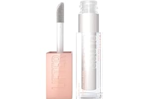 Maybelline Lifter Gloss, Lucidalabbra con acido ialuronico, Effetto rimpolpante e idratante, Pearl (001), 5, 4 ml