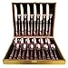 Produktbild Magicpro Besteck Set,Rose Gold Besteck Set, Edelstahl Set Service für 6 Personen, 24 Stück Esszimmer Bestec