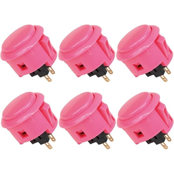 SANWA JLF-TP-8YT Joystick Pink Original - for Arcade Jamma Game 4
