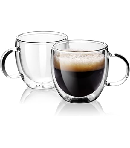 Set 2 Tazze Vetro Borosilicato 250ml - Doppia Parete Isolante, Resistente Fino A 300°C - Foto 9