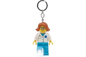 IQ Lego Iconic - Porte-clés Lampe de Poche LED pour Les Fans de Iconic - Jouet Fantaisie pour Enfants - Figurine de 76 mm - 2 Piles CR2025 incluses