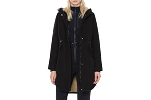 ELEZAY Women's Winter Coat Fleece Lined Parka Jacket with Hood Mid Length Warm Casual Jacket