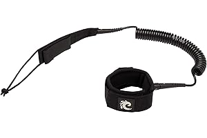 Cressi Kinilau/Haikili SUP Leash, Laccio Sicurezza Unisex Adulto, Nero, Unica