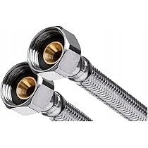 Tubo Flessibile Acciaio Inox Per Rubinetto - Prolunga 20cm Con Filettature 3/4 Pollici - Per Cucina E Bagno - Foto 4