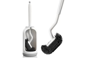 ‎HAMITOR Klobürste WC Bürsten & Halter Set: Tiefenreinigung Toilettenbürste mit Randreiniger