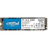 Crucial P1 500GB CT500P1SSD8 Internes SSD-bis zu 1900 MB/s (3D NAND, NVMe, PCIe, M.2)