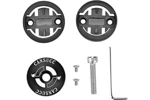 VBESTLIFE Mocowanie komputera do roweru szosowego, adapter rowerowy ze stopu aluminium i plastiku do akcesori¨®w rowerowych Bryton (czarny)