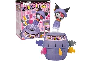 TOMY Pop Up Kuromi spel, actionspel för barn, 2–4 spelare, från 4 år, roligt familjespel, Pop Up Kuromi leksak
