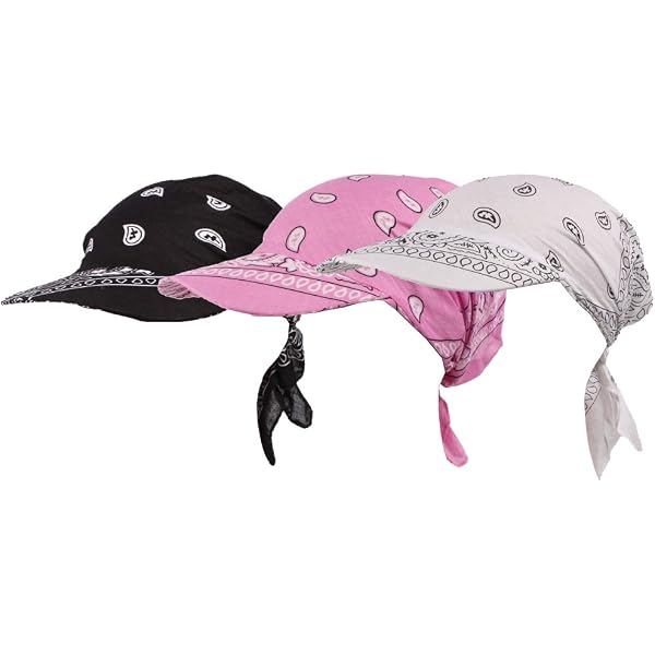 Turban Femme Avec Visière Imprimé – Bandana Souple Chapeau Protection Perte Cheveux, Respirant Et Élégant Printemps Été