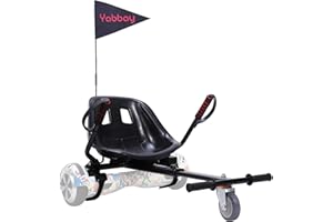 Fastvert Overbord Kart, overkart pour hoverbords transforme Votre Hoverbords en Go-Kart, Rend la Conduite Beaucoup Plus Amusante et sûr