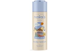 Nala's Baby Body Lotion Vanilla Cloud | Allergen-Free Sweet Vanilla Fragrance | 99% Natural | Dermatologically-tested and Paediatrician-approved | Oat and Coconut Oil | Vegan | 200ml | Nalas Baby