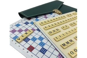 LA BOUTIQUE DU SCRABBLEUR Jeu de Scrabble de Voyage magnétique Pochette Maroquinerie Officiel de la fédération française de Scrabble Duplicate Made in France idéal pour Les scrabbleurs de la Famille
