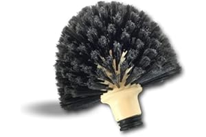 Tête de Loup Brosse Boule | Vinyl fleuré | Tête Ø 180 mm à Douille vissante | Version Professionnelle | Nettoyage poussière Toiles d'araignées Moutons | Plafonds et Coins | Kibros 101648
