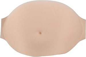 FOCKETY Vientre de Embarazada Falso, Tela de Espuma Viscoelástica, Vientre de Embarazo Realista Artificial, Panza de bebé, Pretina Ancha Artificial para Fingir el Desempeño del Actor de