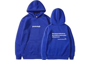 MRRTIME Dear Person Behind Me Sweatshirt, Hoodie, You Are Enough Sweatshirt Dear Person Behind me, The World is a Better Place with You in it, Are Enough, Hoodie Hooded Jacket