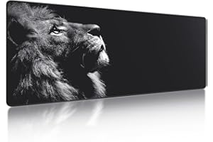 Frotox Podkładka pod mysz XXL, podkładka pod mysz dla graczy, duża, 800 x 300 x 3 mm, szyte krawędzie, podkładka pod mysz, antypoślizgowa gumowa podstawa, podkładka na biurko do gier, biura, domu