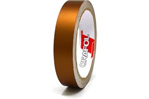 FINEST FOLIA Vinyl Trim Stripe 33ft Tape Pinstriping Striping Sticker for Car Motorcycle Bike Truck Boat Decal for Crafting Handicrafts Model Making self-adhesive (Matt copper, 0,472“)