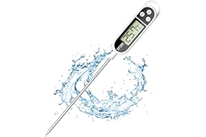 Firschoie Thermomètre de cuisine universel digital, Précision de la sonde alimentaire à 0,1°C avec de longues sondes, Thermomètre de gril de cuisson, pour la cuisson, la pâtisserie et les grillades