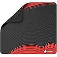 ATTACK SHARK CM02 Gaming Mouse Pad for Esports Speed Large Mouse pad for Desk Waterproof Surface Stitched Edges and Anti-Slip Rubber Base Size L Laminate 17.72” x 15.75” x 0.16” Black