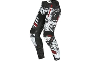 O'NEAL | Maglia Motocross Manica Lunga | MX MTB | Materiale Leggero, Taglio Ergonomico Slim Fit per Una vestibilità Perfetta | Mayhem Jersey Scarz V.24 | Adulto | Nero Bianco | Taglia XXL