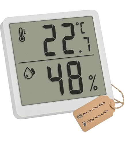 Termometro TFA Dostmann Per Interni Ed Esterni – Modello ST-10TFA, Bianco, 200x48 Mm