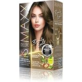 1 BOX (2 X 50 ML) WITH MAXX DELUXE BEAUTY EXPERT HAIR COLOR (KERATIN) (Dense Ash Brunette 7.11)