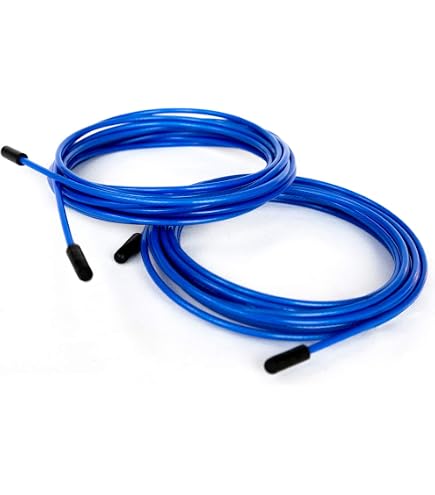 Câble D'entraînement Remplacement Pour Corde à Sauter - 2 Mm Acier, Jaune, Longueur 3,5 M - Compatible Crossfit Et Autres Marques