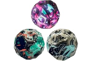 Dlishka 3PCS Astro Jump Ball,Einzigartiges Mond Design 66mm Stressball Spielzeug FüR Kids Ages3 4 5 6 7 8 9 10 11 12year Old,Den Besten Outdoor BäLle.