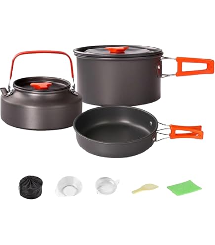 Backpack Cooking Kit Camping Cooking Set For Camping Backpacking Travel Stove Pots Pan Cutlery Bowl Cup - View #5