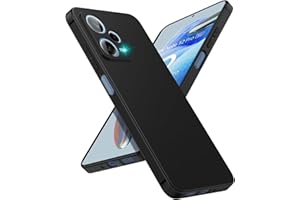 SineOrdo Etui na telefon komórkowy Xiaomi Redmi Note 12 Pro 5G, cienkie etui, silikon TPU, odporne na upadki, miękkie etui matowe, czarne