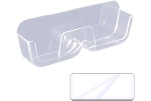 OKVGO Wall Mounted Eyeglasses Holder, Adhesive Transparency Eye Glass Holder for Wall Home Decor Eyewear and Sunglasses Stand Display Rack Organizer Transparent Clear 1pcs