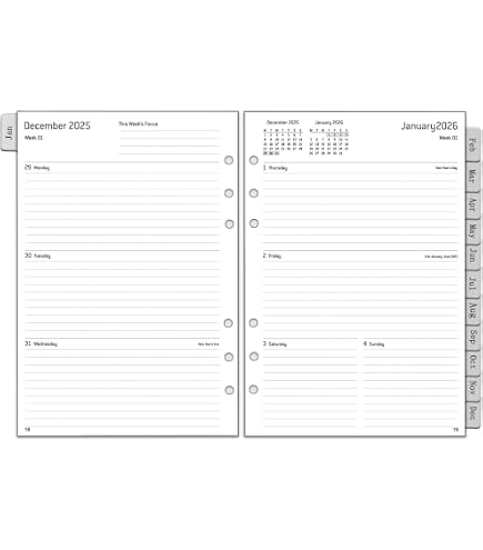 Semaine sur dx pages - français - Personal - 2026 – Filofax