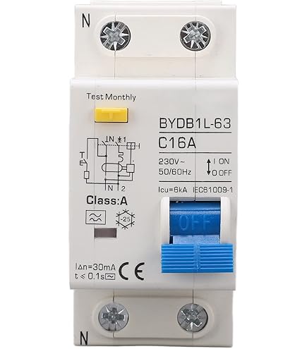 Interruttore Magnetotermico Differenziale 2P, 16A-63A, 10-300mA, 6kA, 230V, Elettromeccanico Con Riarmo Automatico - 3