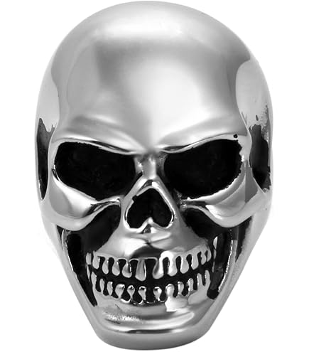 Bague Tête De Mort Gothique Homme - Style Motard, Bijoux Calvarium