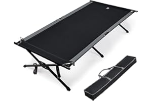 EVER ADVANCED Feldbett Klappbar 214cm x106cm 300KG Belastbar Klappbett XXL Groß & Breit Stabiles Campingbett für Camping Reisen Indoor Outdoor Strand und Garten