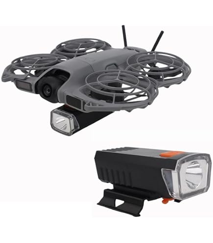 DJI Neo Accessori - Supporto luce notturna a LED, regolazione perfetta, altezza regolabile, batteria ricaricabile, facile montaggio, ideale per voli notturni e atterraggi sicuri
