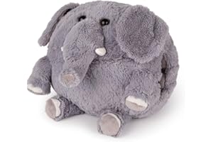 COZY NOXXIEZ Plush Hand Warmers Animal Cuddly Soft Cushion For Kids & Adults - Elephant