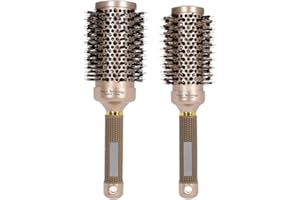 UMORISMO 2 Stücke Rundbürste Haarbürste, Runde Haarbürste, Rundhaarbürsten Bürste zum Stylen Lockenwickeln Haarbürste (53mm + 45mm)