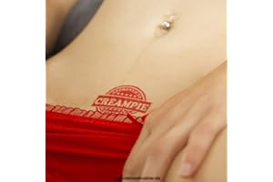Tattoodrucker Sexy Red 5 x APPROVED TO CREAMPIE Temporary Tattoo for Adult Fetish Parties