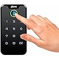 Ozone Electronic Digital | Mobile App | Fingerprint | Password | RFID Card Furniture Lock (Black) (Fingerprint | PIN)