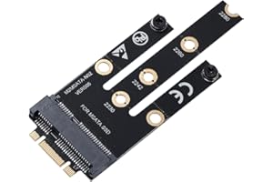 YABOANG M.2 NGFF to mSATA SSD Adapter Card, M.2 NGFF B/B+M key to Mini SATA 3.0 SSD Hard Drive Converter Board Enclosures for Desktop or Laptop