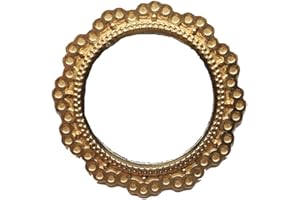 MELODY JANE DOLLS HOUSES Melody Jane Casa Muñecas Espejo Redondo con Marco Dorado en Miniatura 1:12 Accesorio