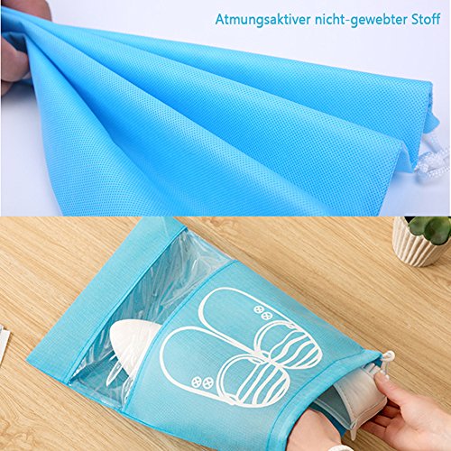 FunYoung Schuhbeutel mit Zugband Wasserabweisend 10er Set - 7