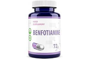 Benfotiamin 250 mg, 120 veganska kapslar, analyscertifikat från AGROLAB Tyskland, hög styrka, glutenfri, GMO-fri