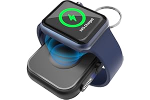 CIRCLIO Cargador Inalámbrico Portátil para Apple Watch, 2.5W Power Bank Wireless con Llavero Inteligente para iWatch, Carga Rápida de Viaje Magnética para Apple Watch Series Ultra 8/7/6/5/4/3/2/SE