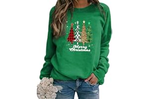 PEUIGNAO Pull de Noel Sapin Femmes Pull Noël Femme Grande Taille Ugly Christmas Jumper Pull Moche Noel Femme Drole Pullover Moche Sweat Noel Pulls Moches de Noel Sweatshirt Rigolo Pull Over Noel Sweat-Shirt
