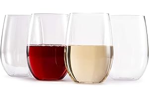 hotder Wassergläser Trinkgläser Saftgläser 470ml Tritan-BPA-Frei ohne stiel Kunststoff-Weingläser 4er Set | Longdrinkgläser spülmaschinenfest hohe Bruchresistenz | Perfekt für zu Hause,Partys