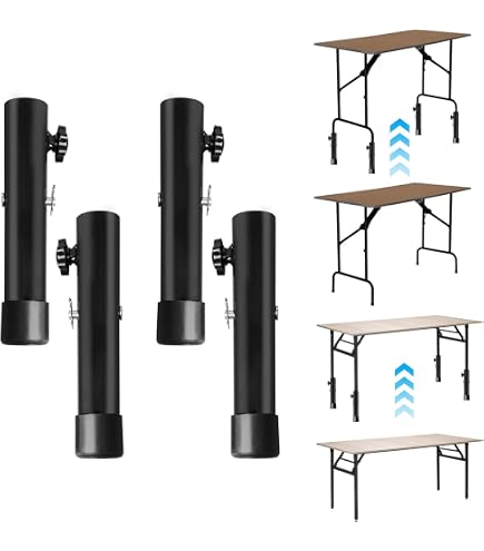 2 Aste Di Supporto Telescopiche, 24-37 Cm/28-42 Cm/38-52 Cm, Regolabili, In Acciaio Inox, Pieghevoli, Per Scrivania, Cucina, Piano Di Lavoro, Gambe Per Armadietti, Pali Di Supporto 300 Kg, Capacità Di - 12