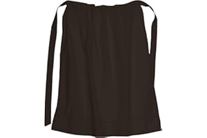 Battle-Merchant - Grembiule medievale lungo da donna - cotone - ideale per costumi medievali o vichinghi, giochi di ruolo dal vivo (LARP) - taglia unica - lunghezza 80 cm