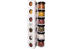 Glosa Marina - 6er Gourmet Meersalz und Pfeffer Set aus Mallorca als ideales Salz & Gewürze Geschenk Paket (118g)